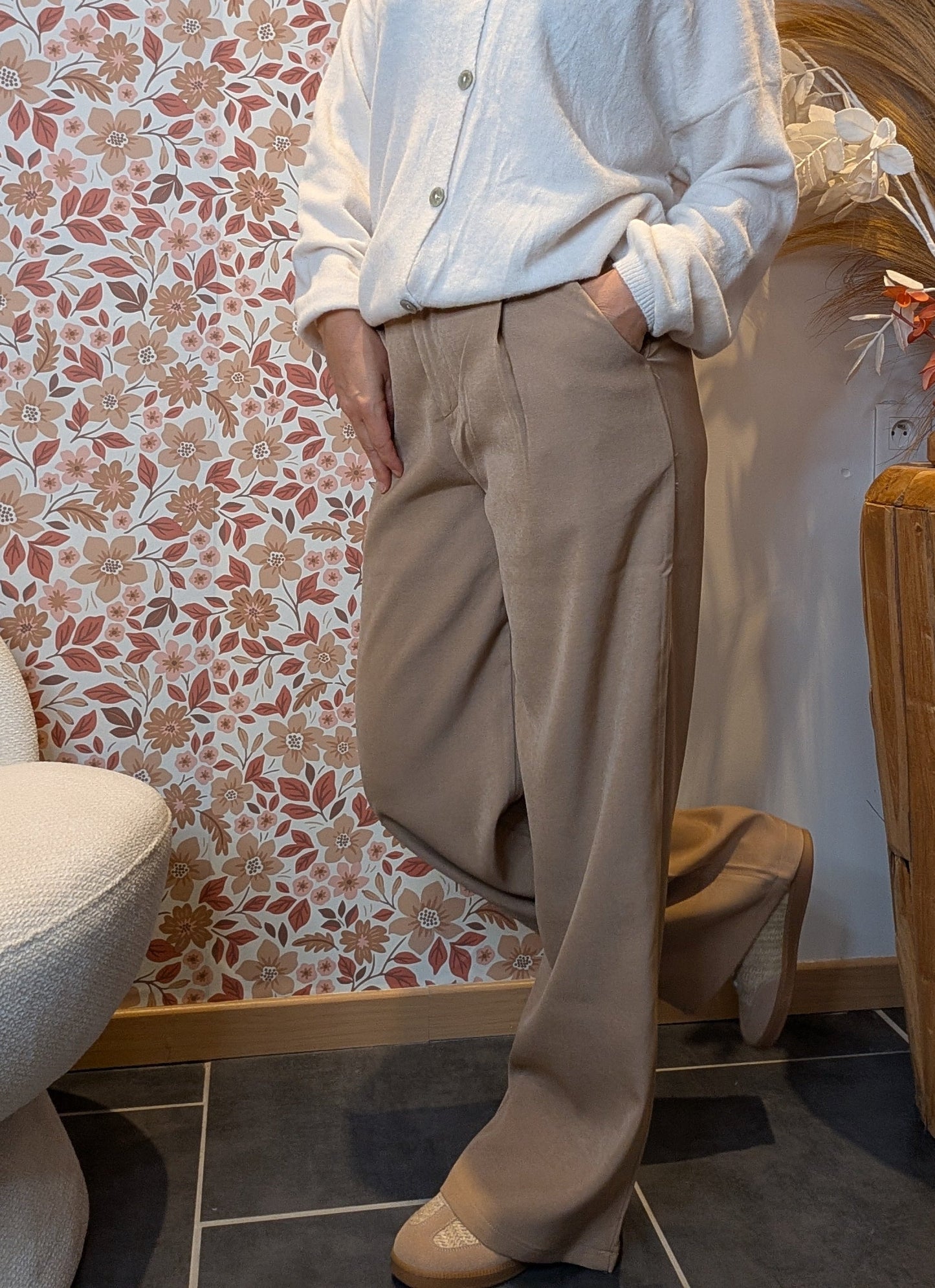 Pantalon Coralie camel