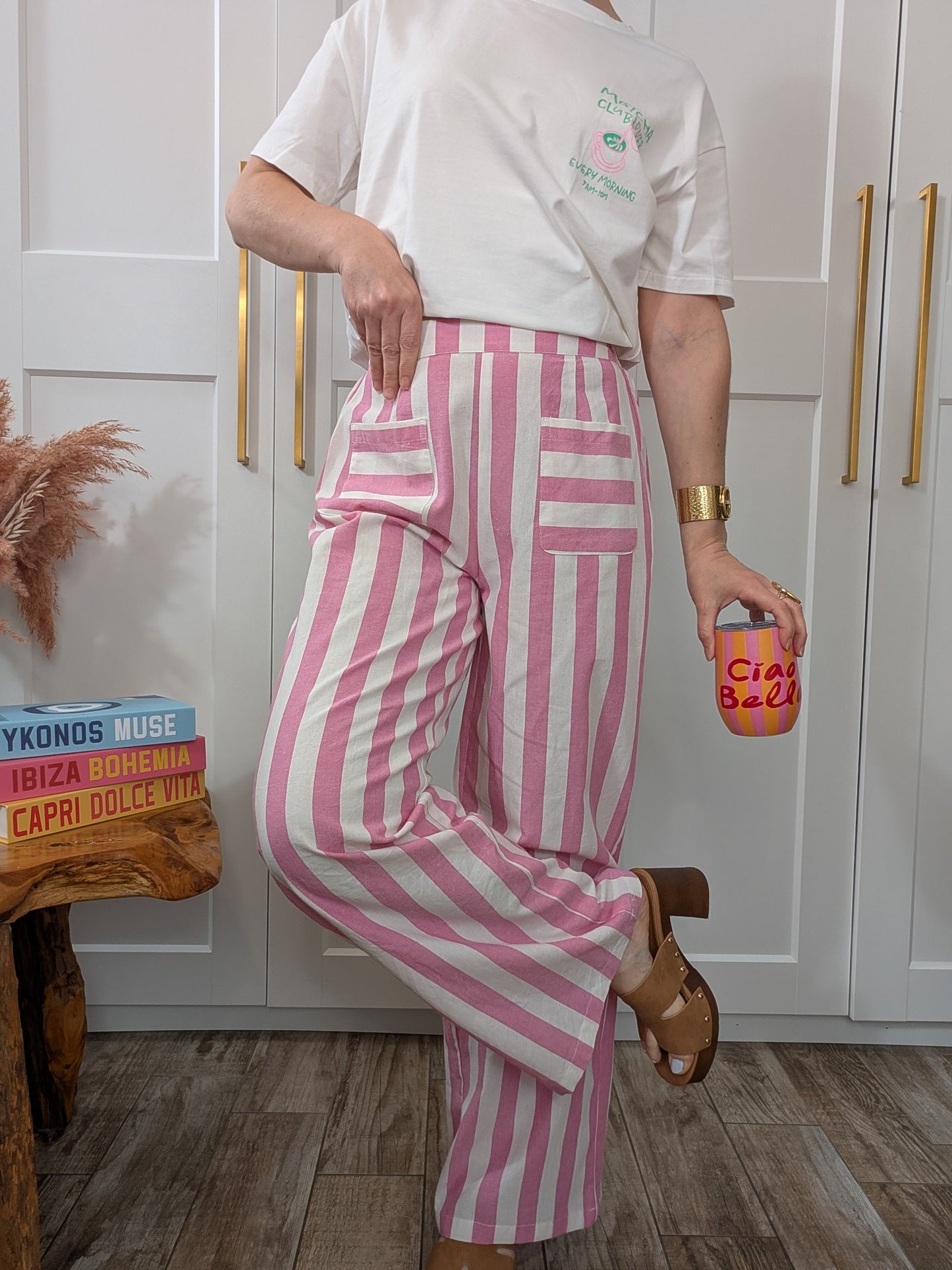 Pantalon Alinéa rose