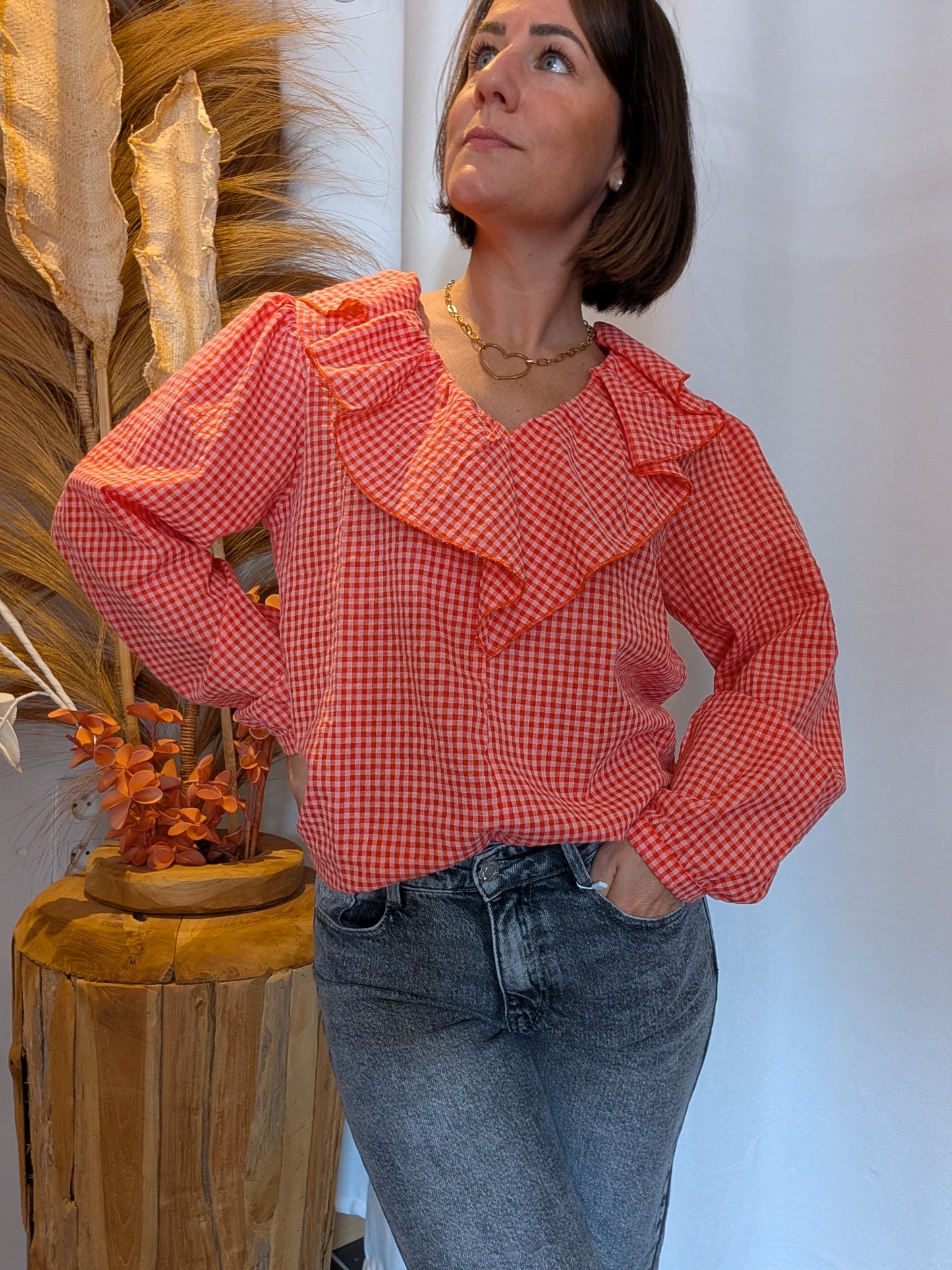 Blouse Victoire orange