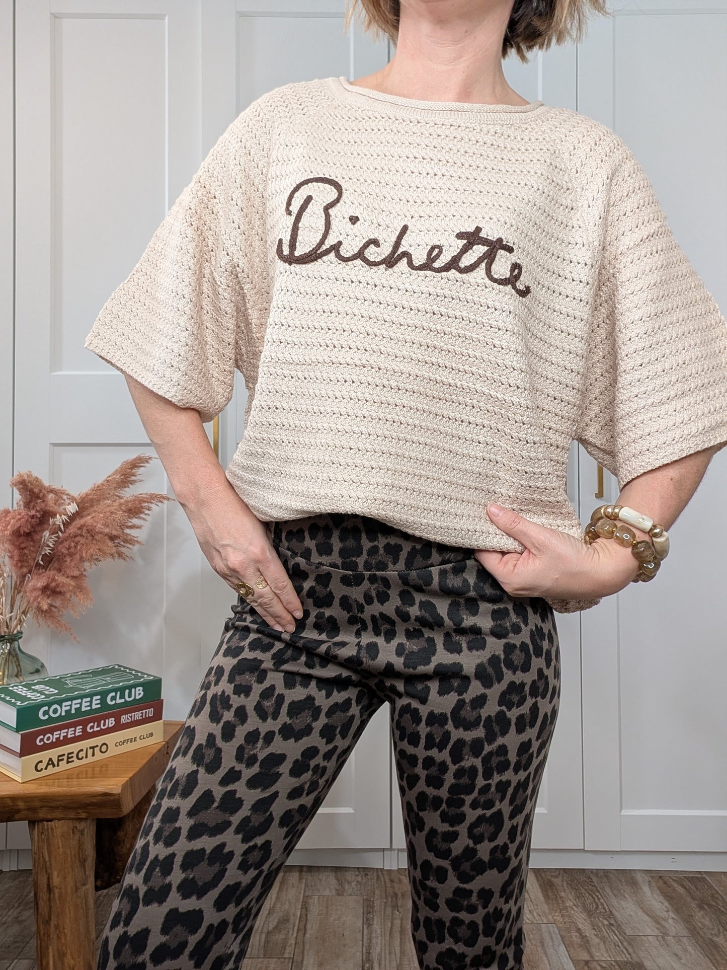 Pull Bichette beige