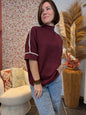 Pull Zoé bordeaux