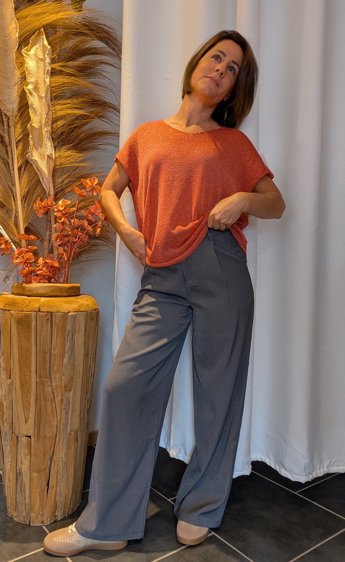 Pantalon Coralie gris