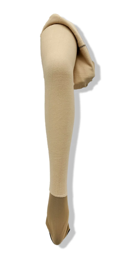 Collant polaire transparant noir coeur