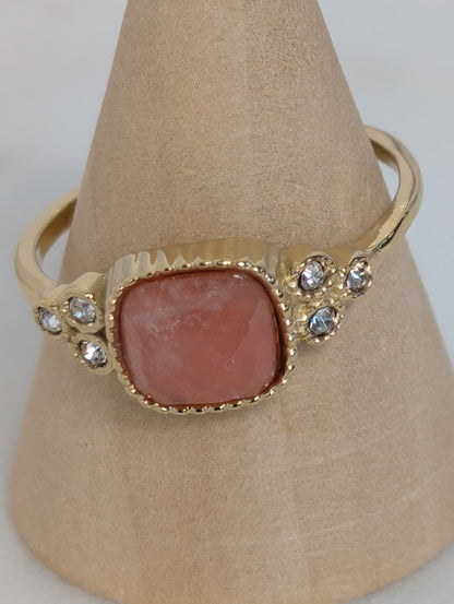 Bague - Piedra orange