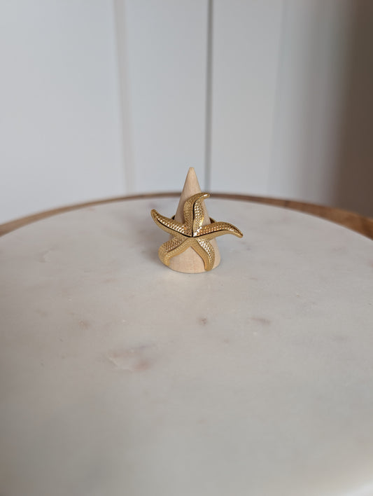 Bague acier inoxydable Etoile mer - Elaurie