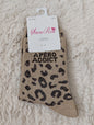 Chaussettes léopard Apéro Addict beiges