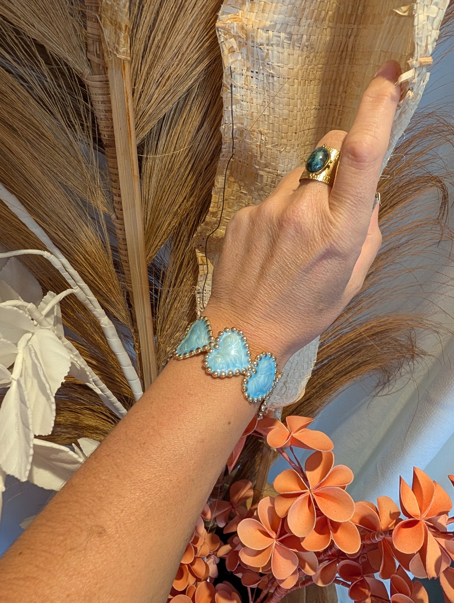 Bracelet coeur bleu Love