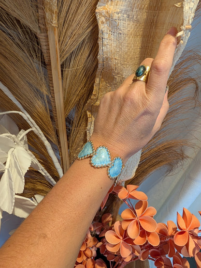 Bracelet coeur bleu Love