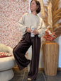 Pantalon satiné Perle