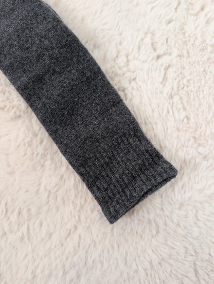 Mi-bas chaussettes hautes gris foncé